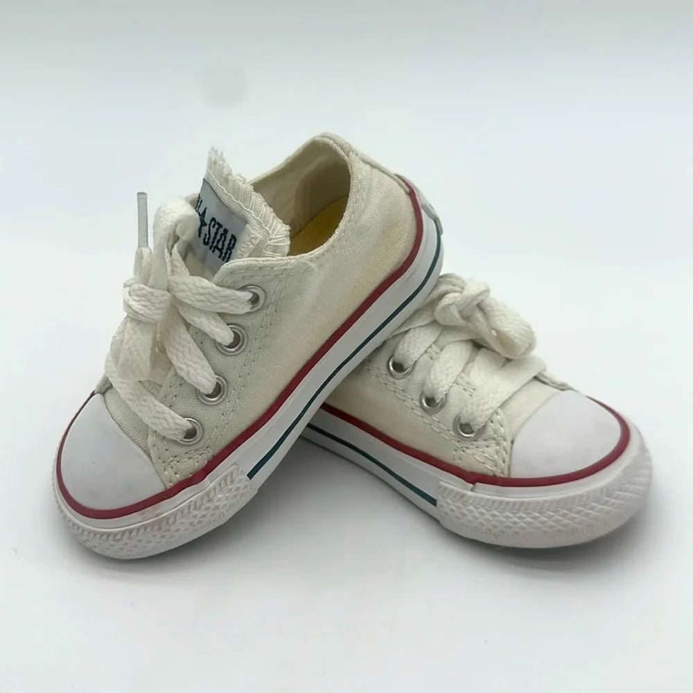Size 5 Infant Converse CT RAVE OX Chuck Taylor All Star Optical White